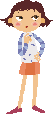 応募書類の書き方　イラスト　女の子